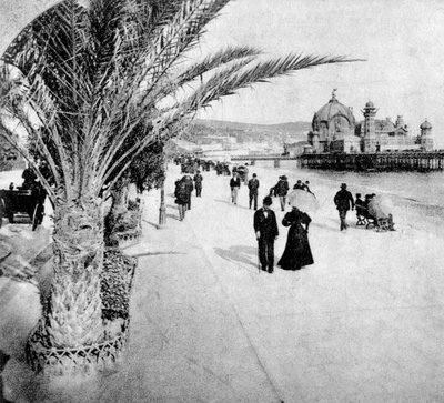 De Promenade des Anglais, Nice, Frankrijk, eind 19e eeuw door Unbekannt