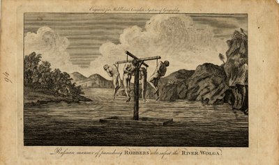 De Bestraffing van Russische Rovers aan de Rivier de Wolga, 1778 door Unbekannt