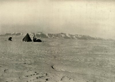 Het Queen Alexandra-gebergte gefotografeerd op weg naar beneden de gletsjer, ca. 1908, 1909 door Unbekannt