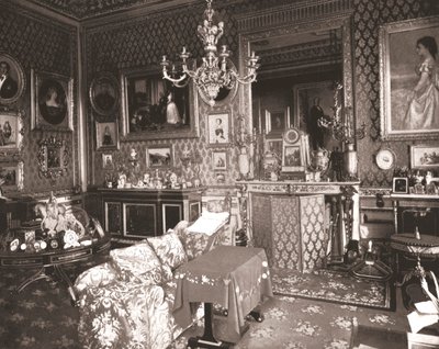 De zitkamer van de koningin, Windsor Castle, Berkshire, 1894 door Unbekannt