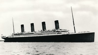 De RMS Titanic vertrekt uit Southampton, 10 april 1912 door Unbekannt