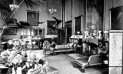 De Rode Tekenzaal in het Huis van de Voorzitter, Palace of Westminster, Londen, c1905 door Unbekannt