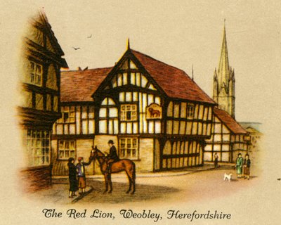 The Red Lion, Weobley, Herefordshire door Unbekannt