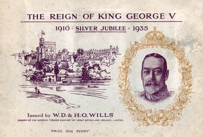 Het Regeer van Koning George V, Zilveren Jubileum, sigarettenkaart verzamelboek, ca. 1935 door Unbekannt