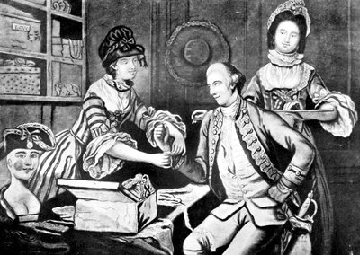 De rivaliserende hoedenmakers, 1770 door Unbekannt