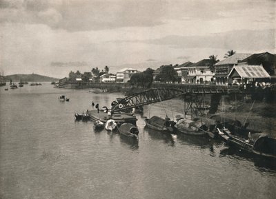 De Rivieroever en Strandweg, Moulmein, 1900 door Unbekannt