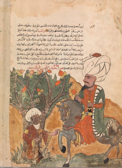 De vader van de schurk komt uit de boom, folio van een Kalila wa Dimna, 18e eeuw door Unbekannt
