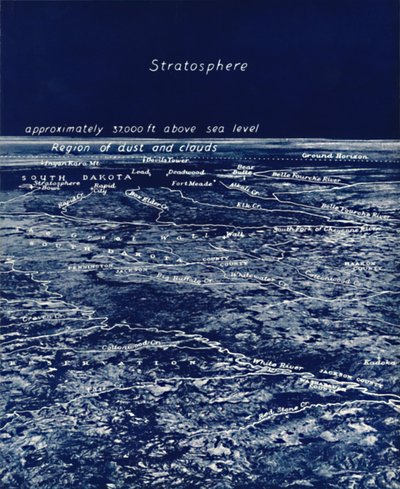 De Rondheid van de Aarde vanuit de Stratosfeer, 1935 door Unbekannt