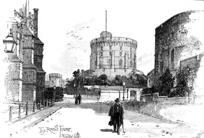 De Ronde Toren, Windsor Castle, Berkshire, 1900 door Unbekannt