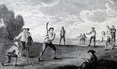 De Royal Academy Club die cricket speelt door Unbekannt