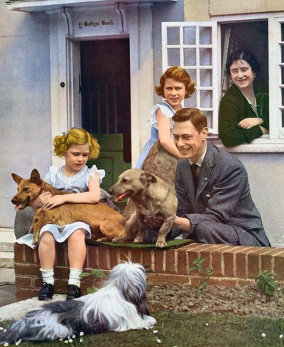 De koninklijke familie in Windsor, 1930s door Unbekannt