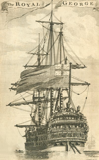 De Royal George, 1756 door Unbekannt