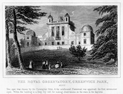 Het Koninklijk Observatorium, Greenwich, Londen door Unbekannt