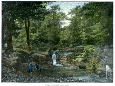 Het Koninklijk Park, Tokio, Japan, 1889 door Unbekannt