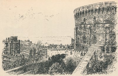 De koninklijke toren vanuit de woning van de koning van Schotland door Unbekannt