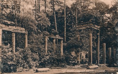 De ruïnes, Virginia Water, Windsor, ca. 1917 door Unbekannt