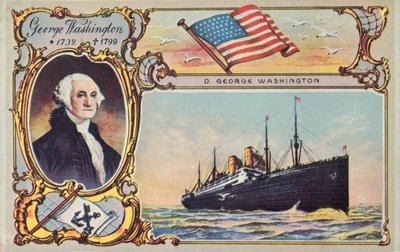De SS George Washington, ca. 1910 door Unbekannt