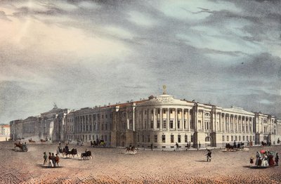 De Senaat en Synode Gebouwen in Sint-Petersburg, 1830s door Unbekannt