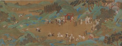 Het Shanglin Park: Keizerlijke Jacht, Ming of Qing-dynastie, 17e eeuw door Unbekannt