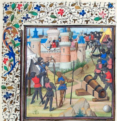 Het Beleg van Antiochië. Miniatuur uit de Historia van Willem van Tyrus, 1460s door Unbekannt