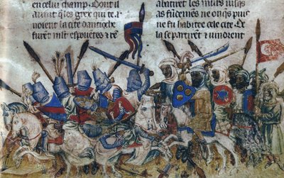 Het beleg van Antiochië tijdens de Eerste Kruistocht, ca. 1200 door Unbekannt