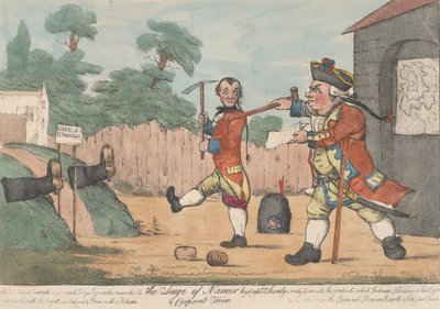 Het Beleg van Namen door Kapitein Shandy en Korporaal Trim Tristram Shandy door Unbekannt