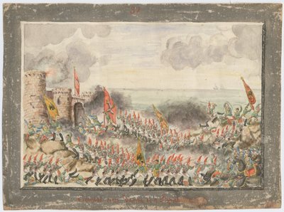 Het beleg van Varna op september 1828, 1829 door Unbekannt