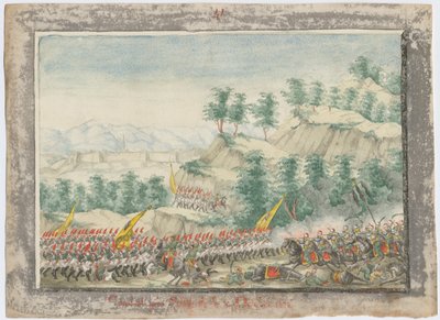 Het beleg van het Shumen-fort in 1828, 1829 door Unbekannt
