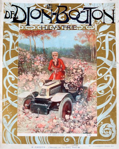 De Slip, illustratie uit het tijdschrift Le De Dion-Bouton, 1909 door Unbekannt