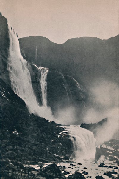 De Skjeggedal Watervallen, 1914 door Unbekannt