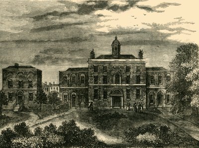 Het pokkenziekenhuis, Kings Cross, in 1800 door Unbekannt
