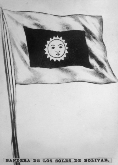 De zolen van Bolívar, 1823, jaren 1920 door Unbekannt