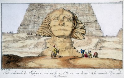 De Sfinx, Egypte, 1744 door Unbekannt