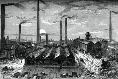 De St Rollox chemische fabrieken, Glasgow, c1880 door Unbekannt