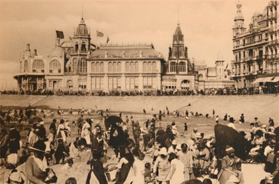 De Strand en de Kursaal, ca. 1928 door Unbekannt