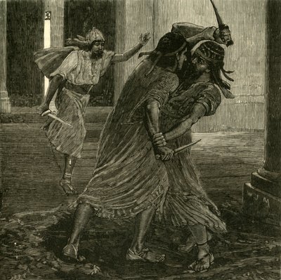 De strijd tussen Gomates en Gobryas, 1890 door Unbekannt