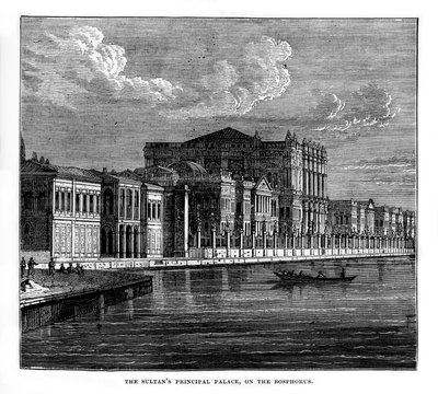 Het belangrijkste paleis van de sultan, aan de Bosporus, Turkije, 19e eeuw door Unbekannt