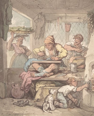 De kleermaker, 1814 door Unbekannt