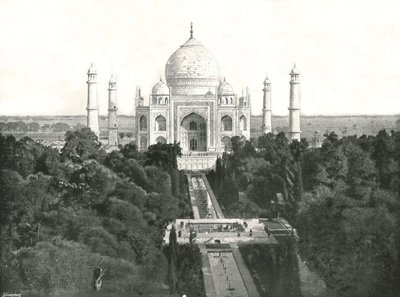 De Taj Mahal, Agra, India door Unbekannt