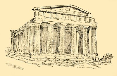 De Tempel van de Griekse Kolonie in Agrigentum op Sicilië, ca. 1930 door Unbekannt
