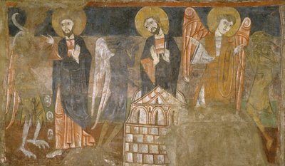 De Verleiding van Christus door de Duivel, eerste helft 12e eeuw mogelijk 1129-34 door Unbekannt