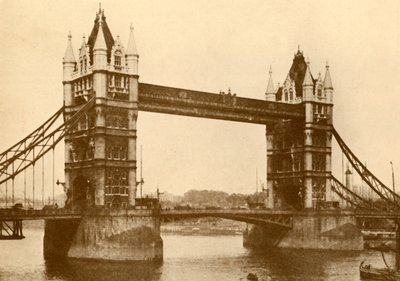 De Tower Bridge, Londen door Unbekannt
