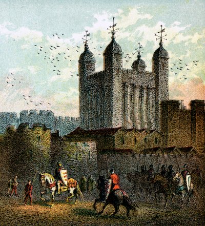 De Tower of London, ca. 1850 door Unbekannt