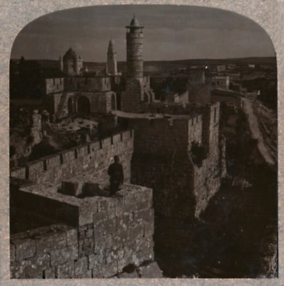 De Toren van David. Het oudste deel van de Citadel, ca. 1900 door Unbekannt