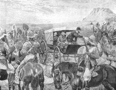 De Transvaal Oorlog, 1881: President Brand Verklaart de Vrede bij Laings Nek, 1901 door Unbekannt