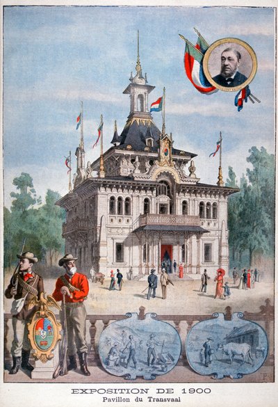 Het Transvaal-paviljoen op de Wereldtentoonstelling van 1900, Parijs door Unbekannt