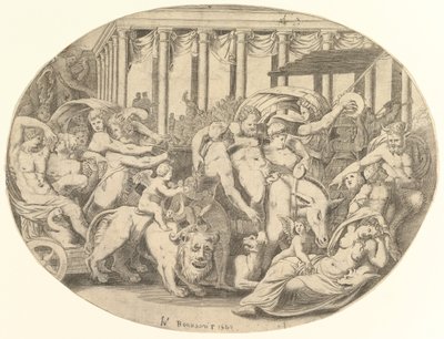 De triomf van Bacchus door Unbekannt