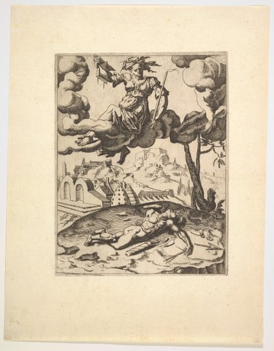 De triomf van kuisheid uit De triomfen van Petrarca door Unbekannt