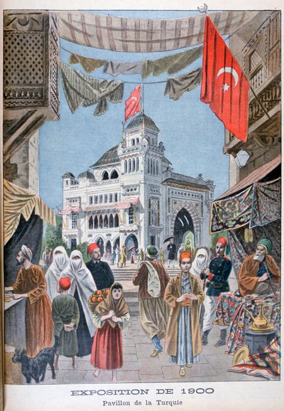 Het Turkse paviljoen op de Wereldtentoonstelling van 1900, Parijs, 1900 door Unbekannt