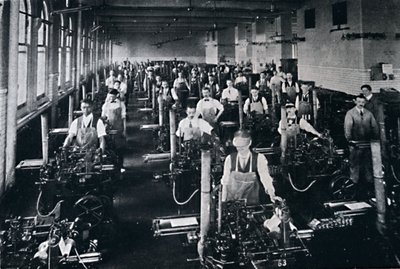 De Amerikaanse Overheidsdrukkerij exploiteert ook 126 Gietmachines, 1916 door Unbekannt
